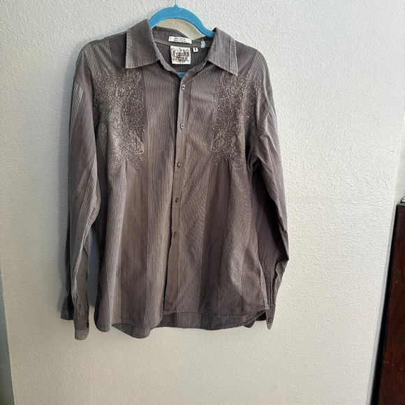 Men's Collared Dress Shirt   Size Large‎ - Picture 1 of 8